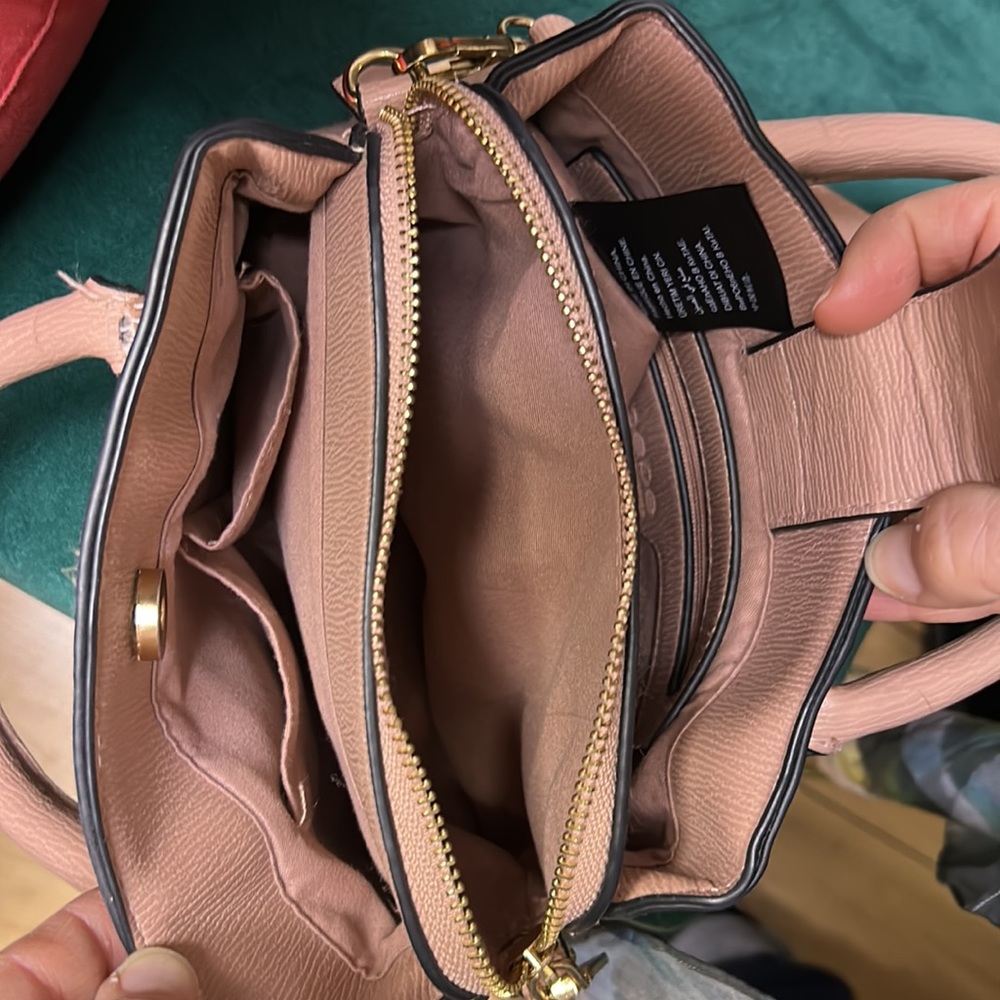 Darling BEBE Los Angeles purse with zipper compartment and snap closure. - Picture 13 of 13